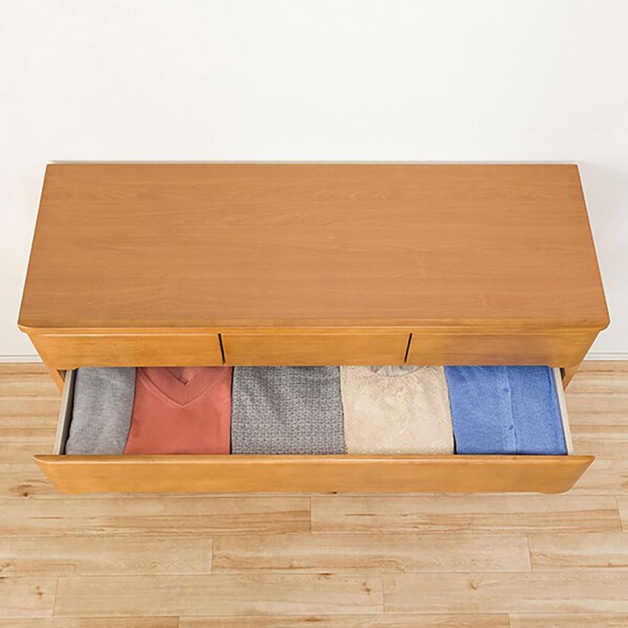 ニトリ ローチェスト WISH2 120LC-DBR 幅120cm] ローチェスト(ランダム 120LC DBR) 【完成品・配送員