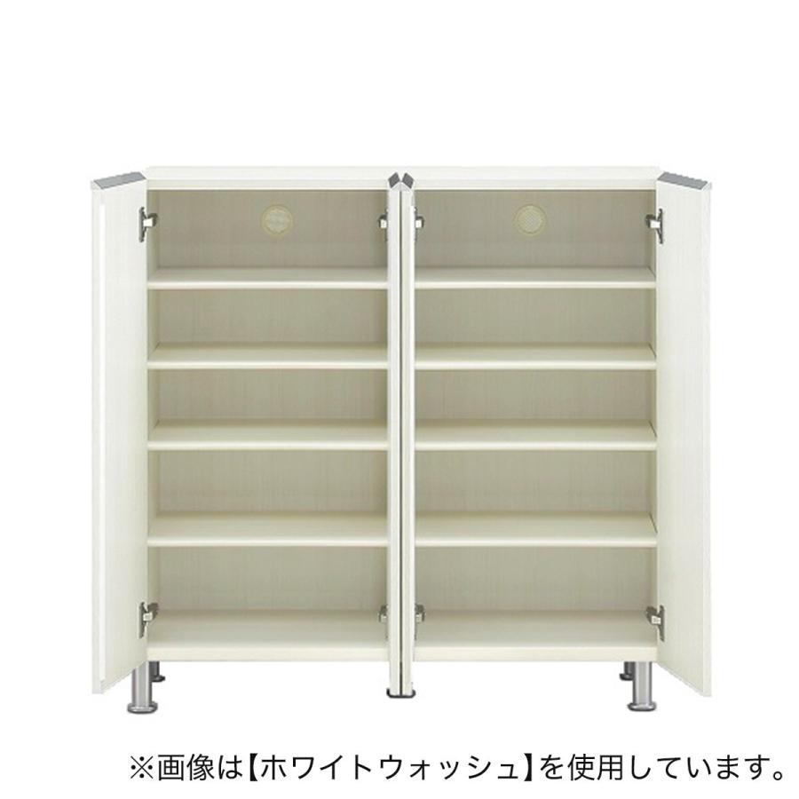 ニトリ（NITORI） シューズボックスリアル ロータイプ(幅100cm WH