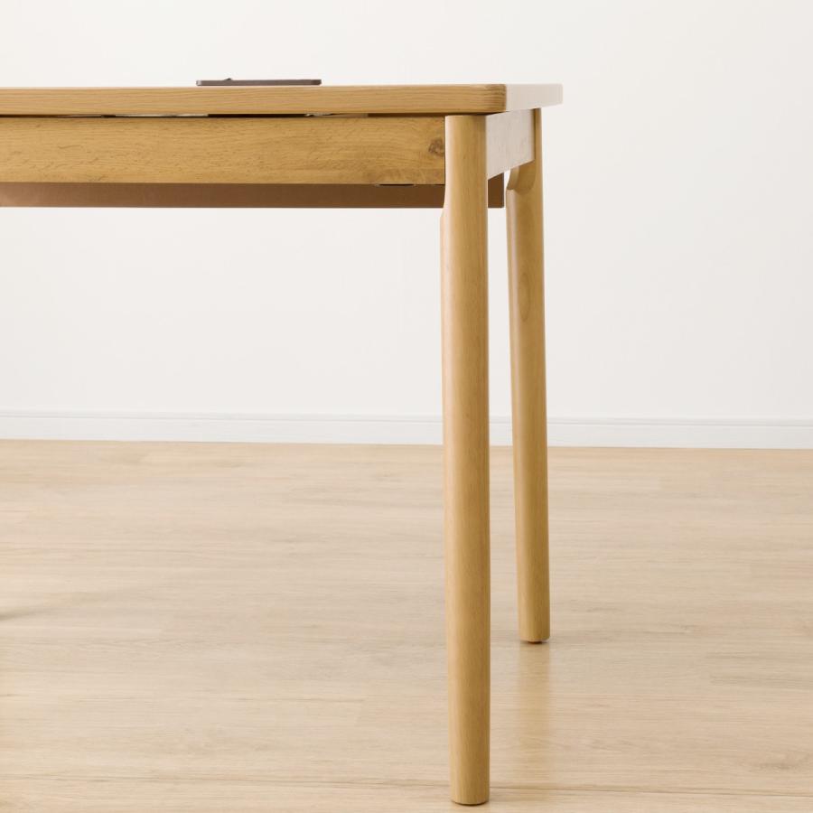 長方形 デスクこたつ(NV22 8065 LBR) こたつテーブル パソコン