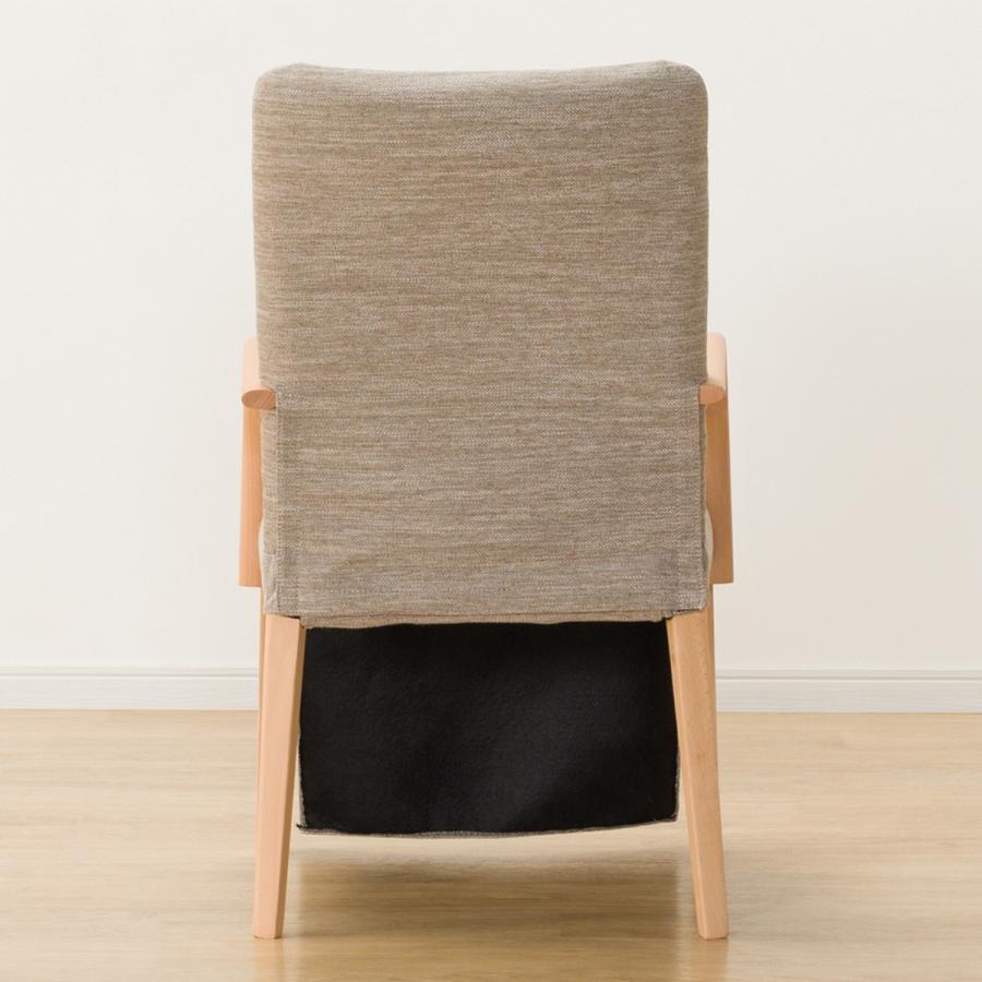 ニトリ ダイニングこたつチェア(C-10K肘付きNA/DR-BE） ダイニング