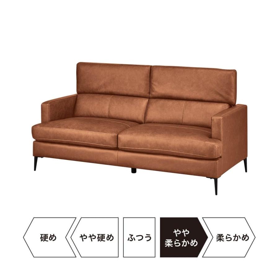 ニトリ（NITORI） 3人掛けソファ 本革(一部合成皮革)タイプ (サザーラ