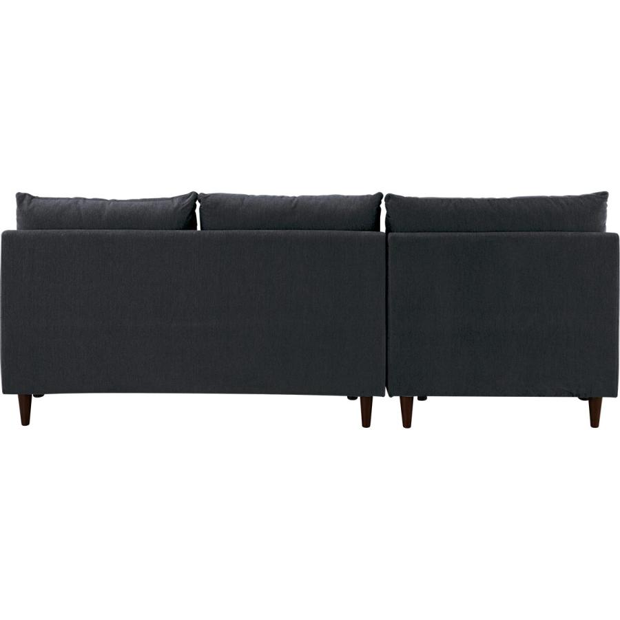 ニトリ（NITORI） ソファー ソファ 布張りカウチソファ(RJ001 BK