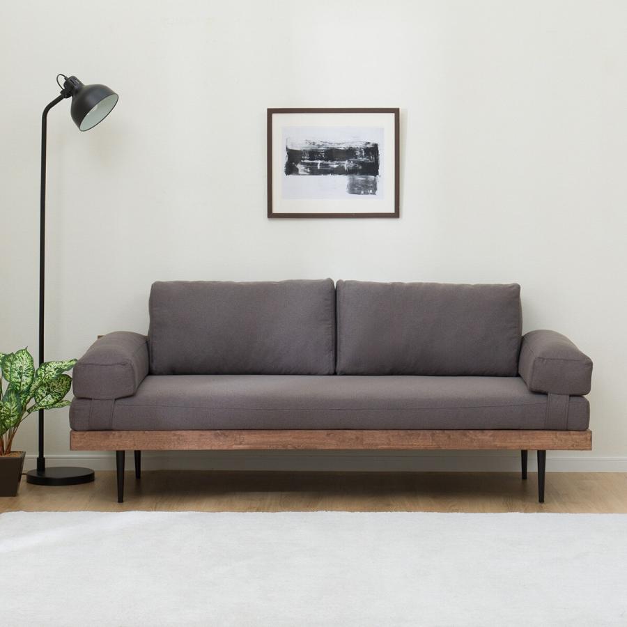 ニトリ（NITORI） ソファー ソファ ワイド2人用布張りソファ(FK03 MBR