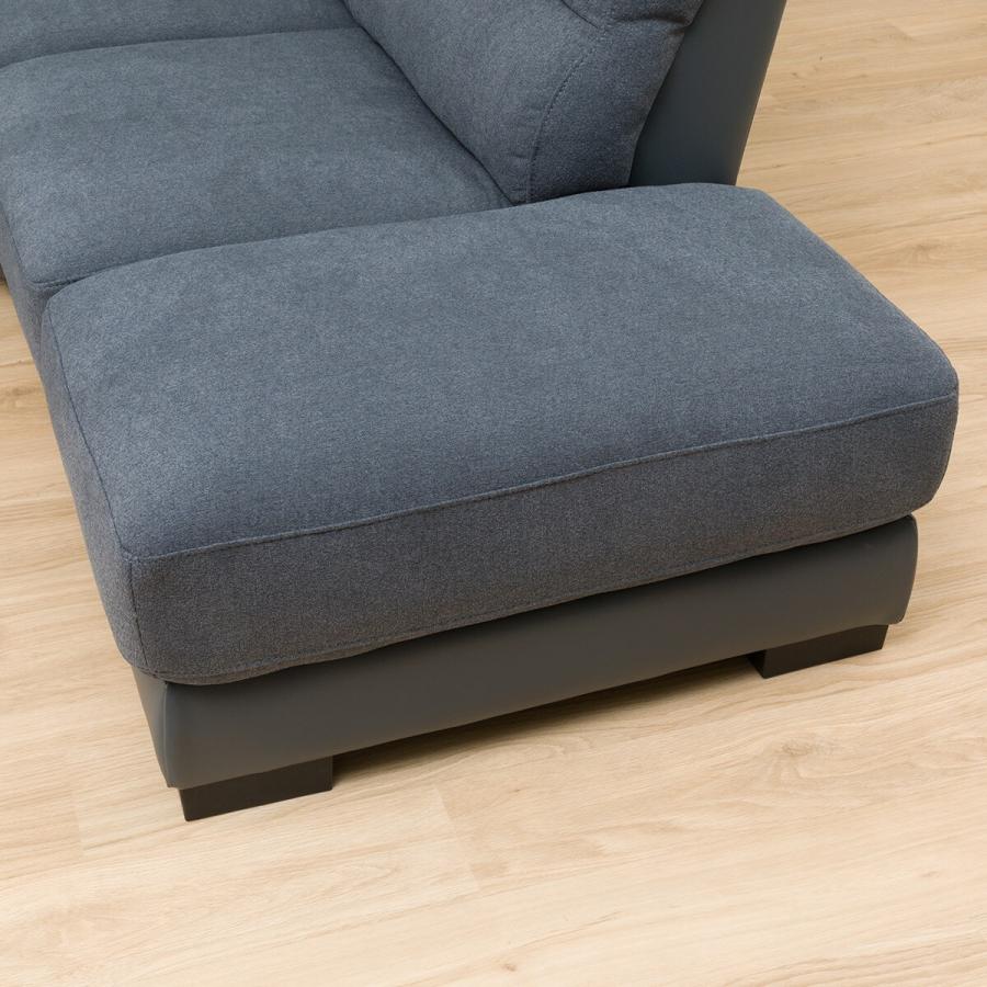 ニトリ ソファ L字 布張りカウチソファ ウォール3KD LC GY 1101290