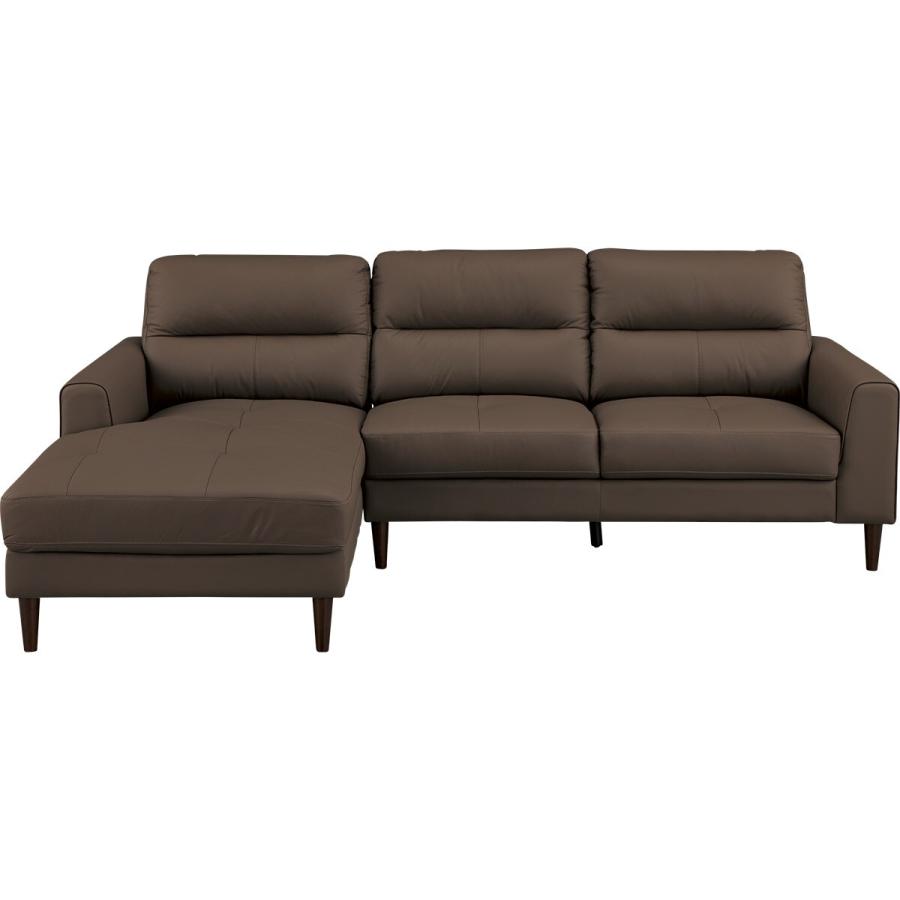 ニトリ（NITORI） カウチソファ (SW01 革 RC DMO) ソファー ソファ 3人