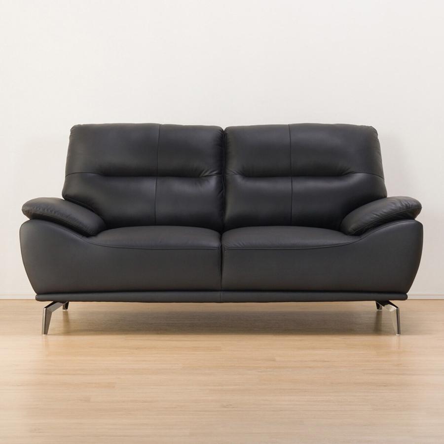 ニトリ 革張りソファ 2人がけ フリオ ブラック 格安 おしゃれ d3189 ニトリ ソファー ソファ 2人掛けソファ(フリオKD BK) : ニトリ