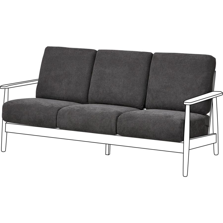 ニトリ（NITORI） ソファー ソファ 3人掛け 布張りソファIG01専用