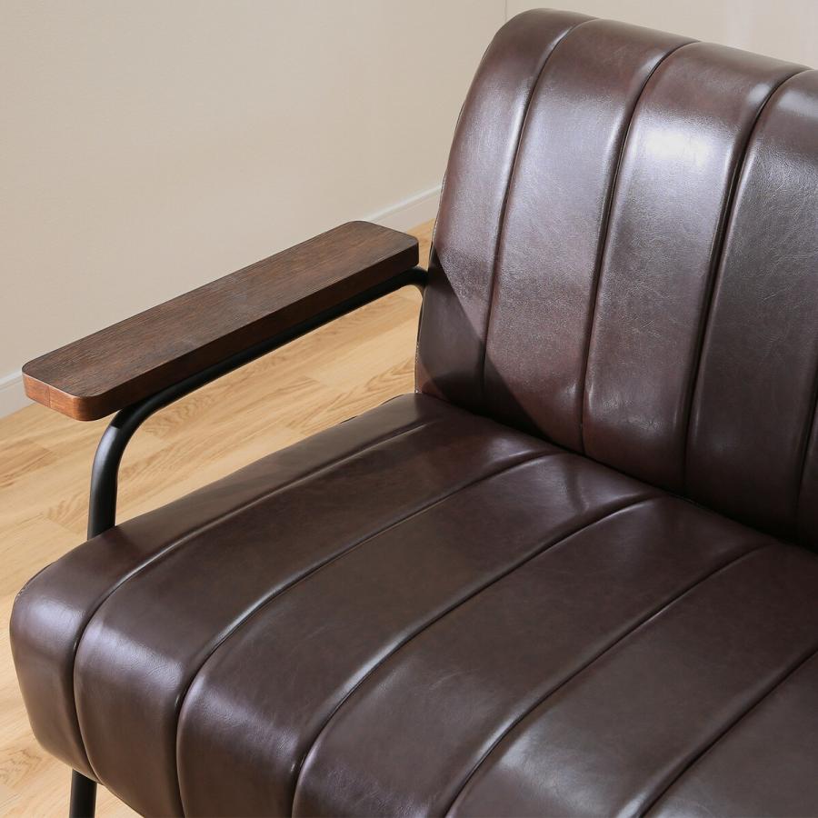 合成皮革ソファ カジュアルソファ コンパクトソファ 2人掛け (N