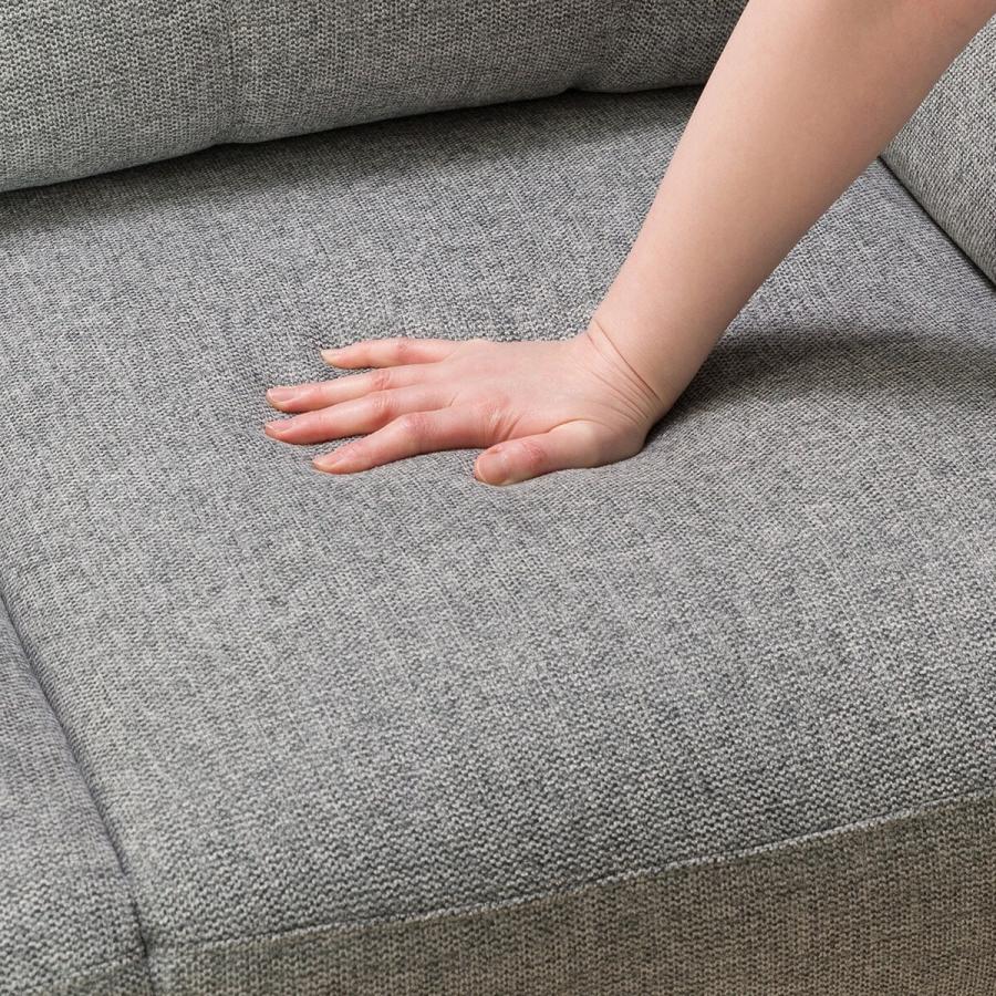 ニトリ ソファー ソファ 3人掛け 布張りソファ(ナルタ 布KD GY