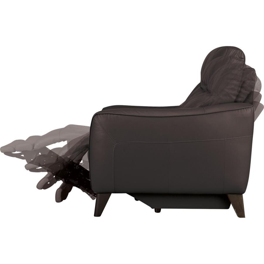 ニトリ 電動本革リクライニングソファ パーソナルチェア1人掛け ダークブラウン ニトリ ソファー ソファ 1人掛け 電動リクライニングソファ