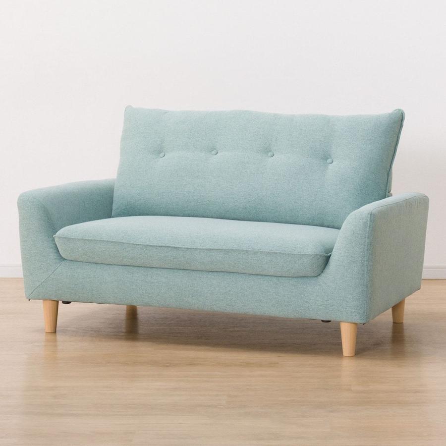 SALE／76%OFF】 カジュアルソファ コンパクトソファ 2人掛け 布 N