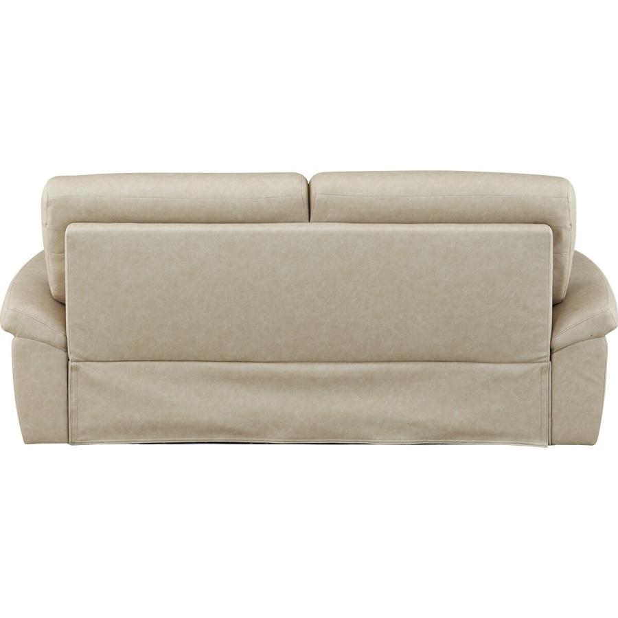 ニトリ ソファー ソファ 布(PUコーティング)張り3人掛けソファ(N