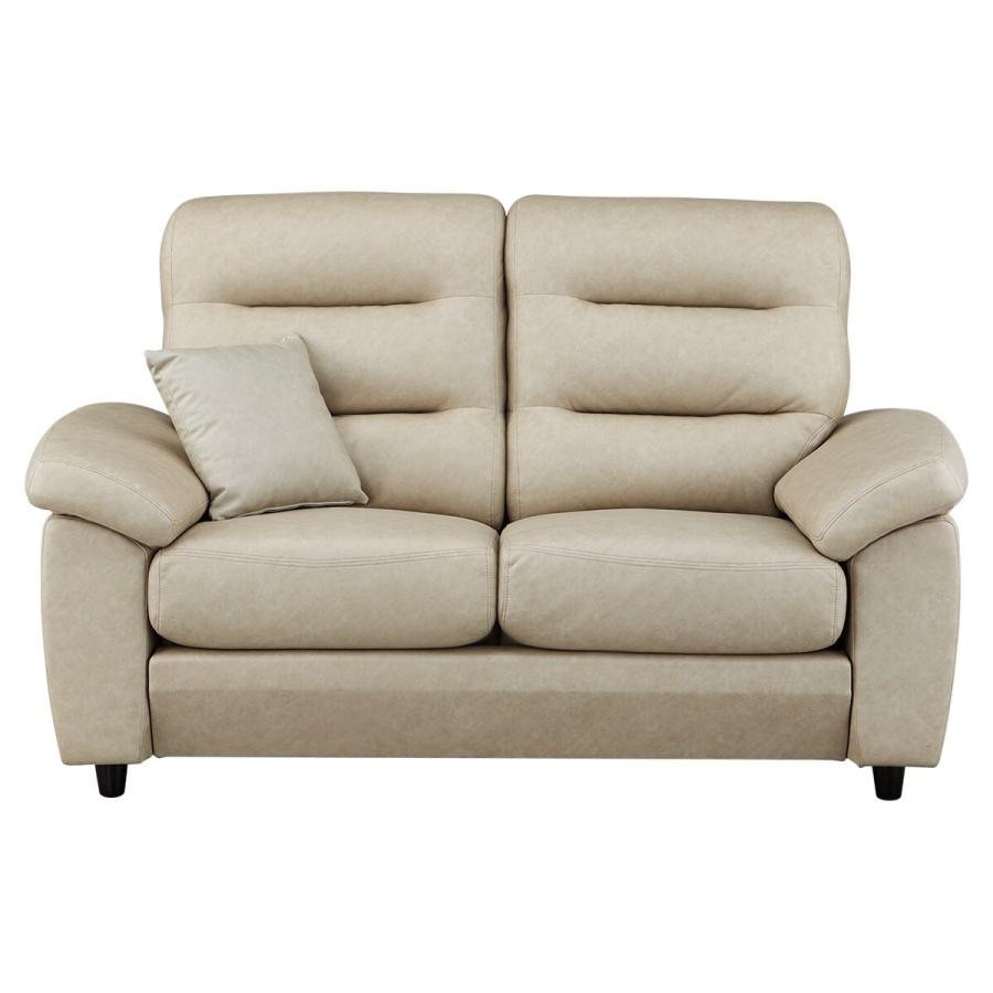 ニトリ ソファー ソファ 布(PUコーティング)張り2人掛けソファ(N