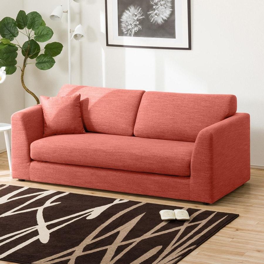 3人用布張りソファ Nポケットa3 Dr Red ニトリ 配送員設置 5年 30年保証 ニトリ Yahoo 店 通販 Yahoo ショッピング