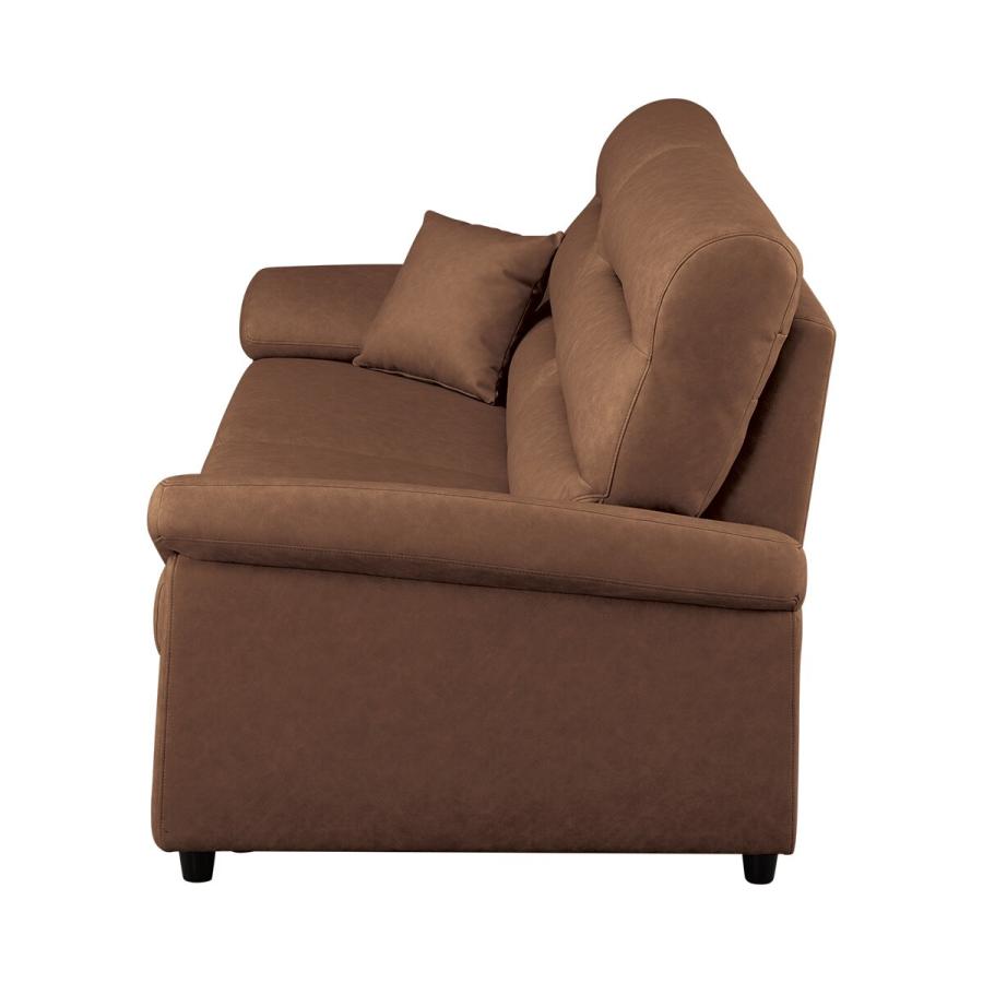 ニトリ ソファー ソファ 布(PUコーティング)張り3人掛けソファ(N