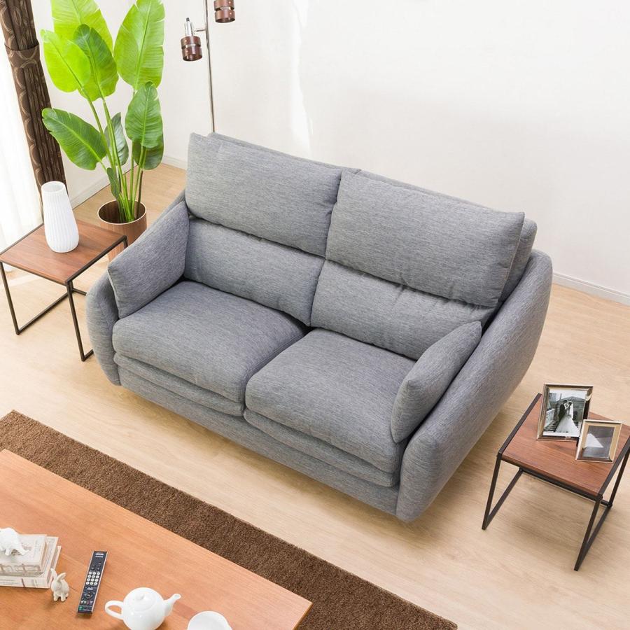 NITORI ニトリ 送料込 2人用 布張りソファ Nポケット A1 2人掛け ニトリ（NITORI） 2人掛け布張りソファ(Nポケット BS12 H-LO Nシールド