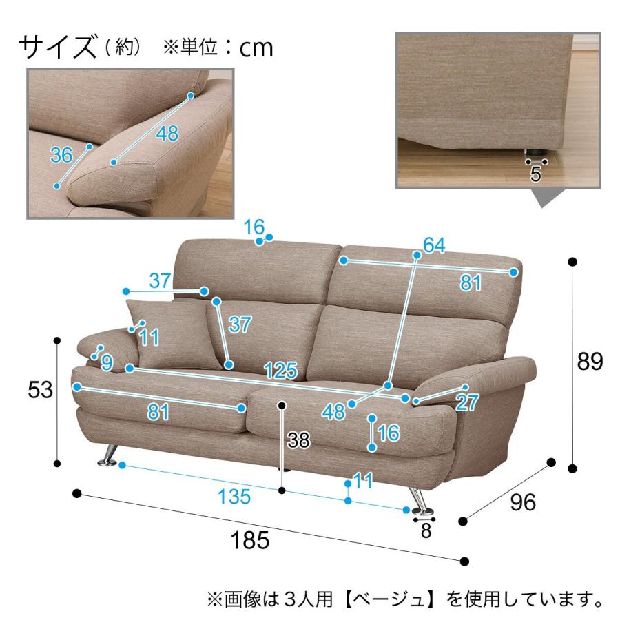 ニトリ ソファー ソファ 3人掛け 布張りソファ(NポケットA13 DR ニトリ ソファー ソファ 3人掛け 布張りソファ(NポケットA13 DR