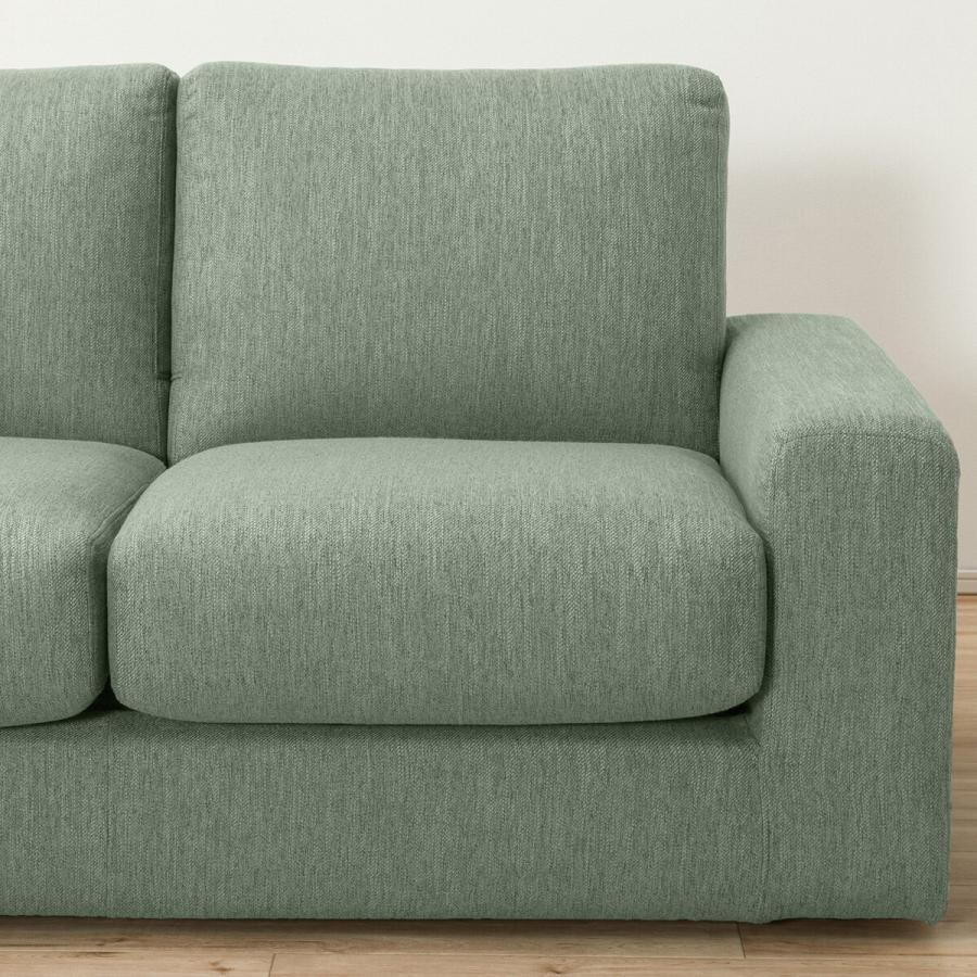 【〜6/6まで出品】 布張りカウチソファ(NポケットA1N LO DR-GGR) 3人掛け ニトリ 【DGJ1531397715】(54950円)