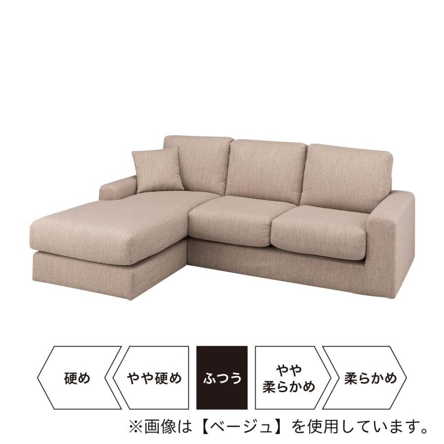 【〜6/6まで出品】 布張りカウチソファ(NポケットA1N LO DR-GGR) 3人掛け ニトリ 【DGJ1531397715】(54950円)