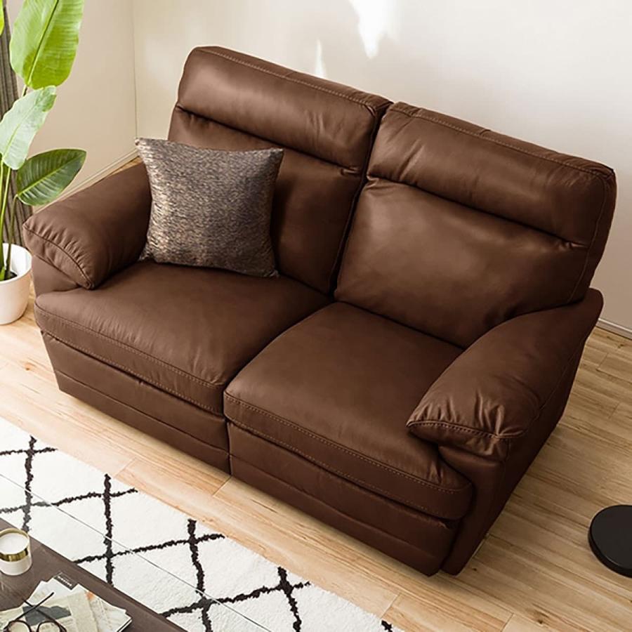 2人用本革ソファ(NZ637KD DBR)