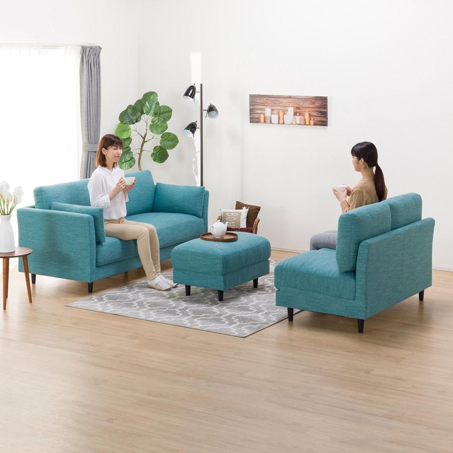 布張りコーナーソファ＋スツールセット(CA10 DR-TBL) ニトリ 『配送員
