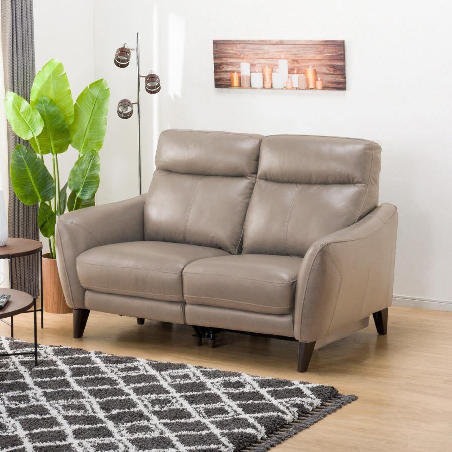 ニトリ ソファー ソファ 2人掛け 右電動リクライニングソファ