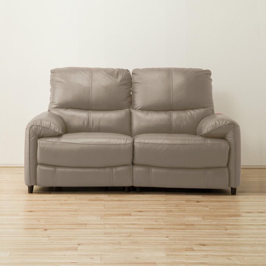 【値下げ】ニトリ2人用両電動リクライニングソファ ✳︎ジャファー 両電動NV 2人掛け両電動リクライニングソファ(ジャファー 厚革タイプ NV