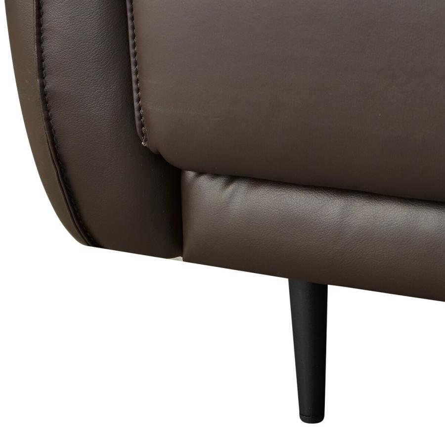 【日本未発売】 3人掛け本革ソファ(LE05KD DBR) ニトリ 【C1411867663】(50661円)