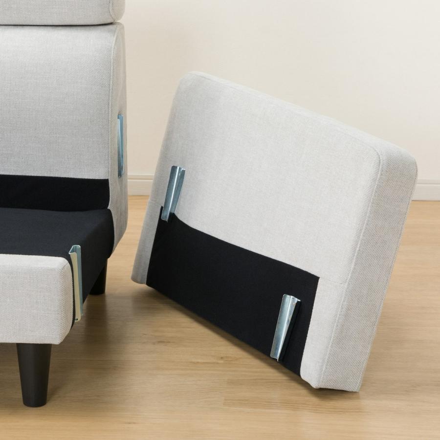 ニトリ（NITORI） ソファー ソファ 布張りカウチソファ (DJ06 LGY） 3