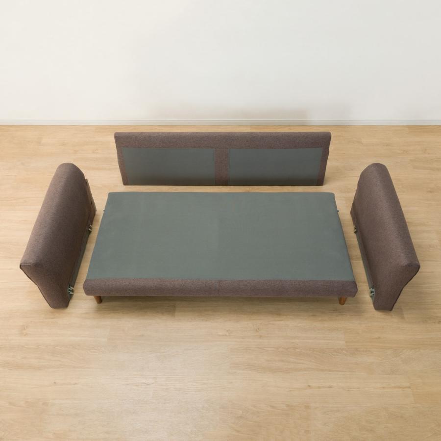 ニトリ ソファー ソファ 3人掛け 布張りソファ (KK2305 KD DBR ニトリ ソファー ソファ 3人掛け 布張りソファ (KK2305 KD DBR