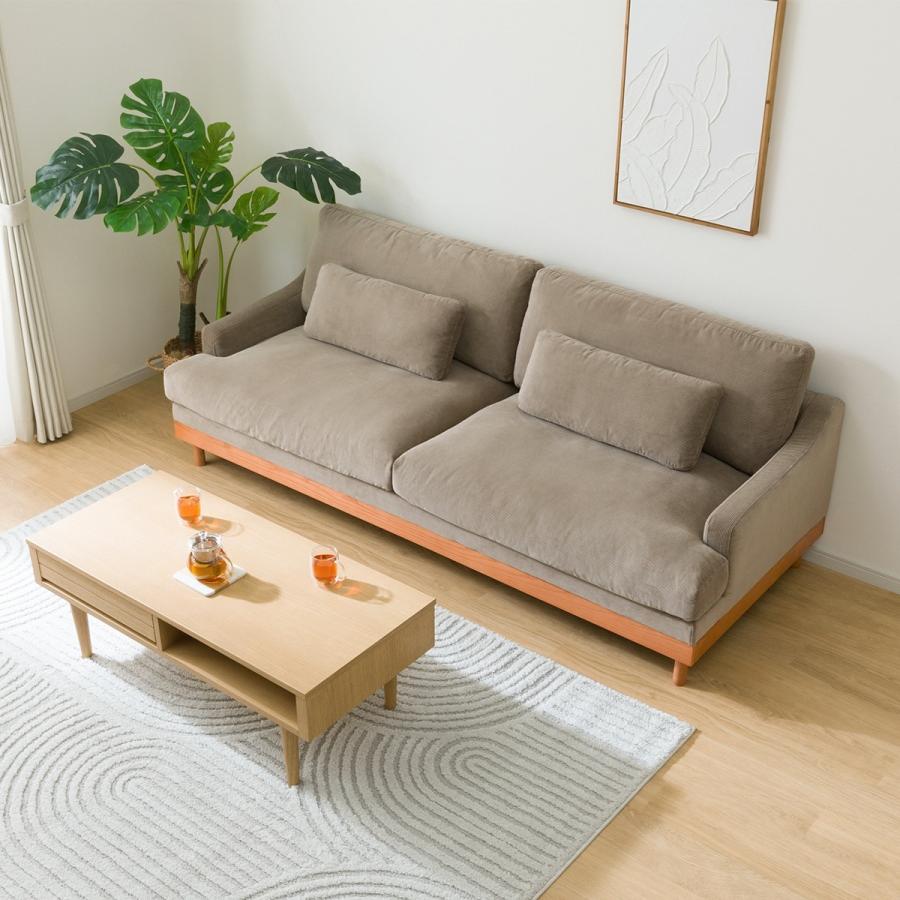 ニトリ（NITORI） ソファー ソファ 3人掛け 布張りソファ(LB03 MO