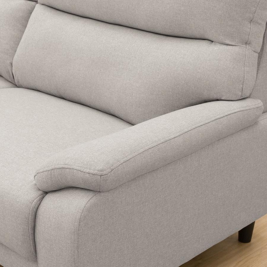 ニトリ 3人掛け布張りソファ(MK02 KD LGY) : ニトリ Yahoo!店