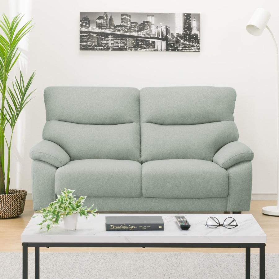 【最終値下げ！】【美品】ニトリ　傷・汚れに強い2人用ソファ　MK02 LGY ニトリ 2人掛け布張りソファ(MK02 KD MO) : ニトリ Yahoo!店