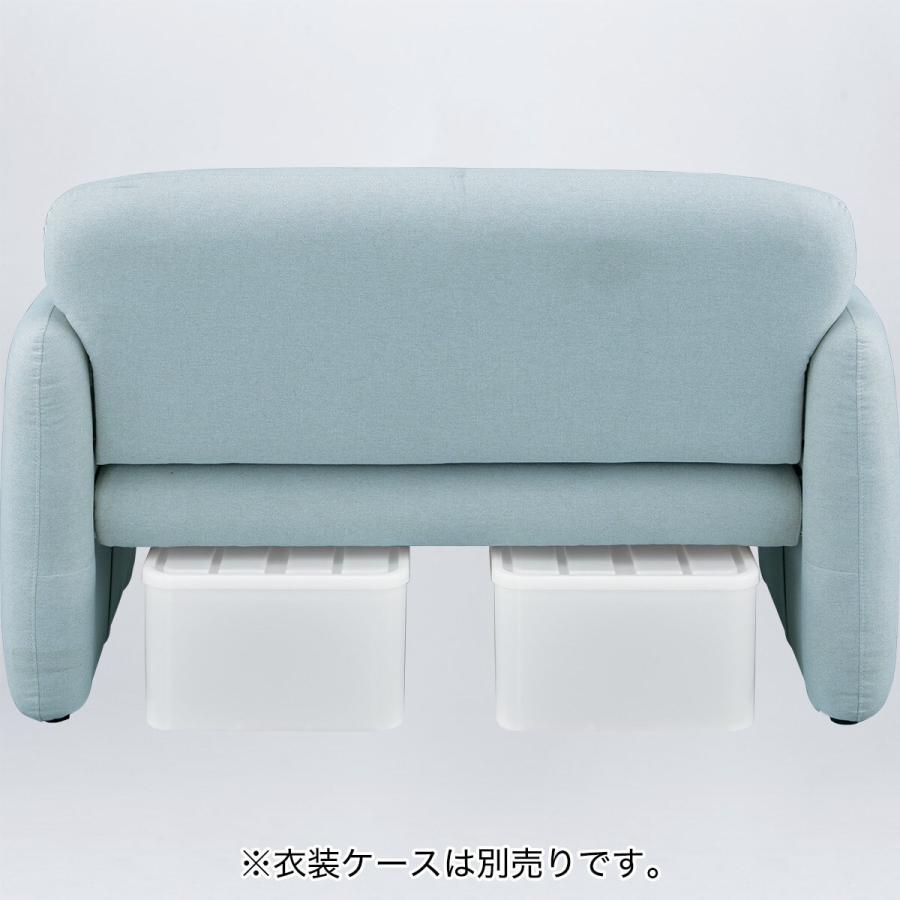 ニトリ ソファー ソファ 脚元に収納できるコンパクトソファ 布