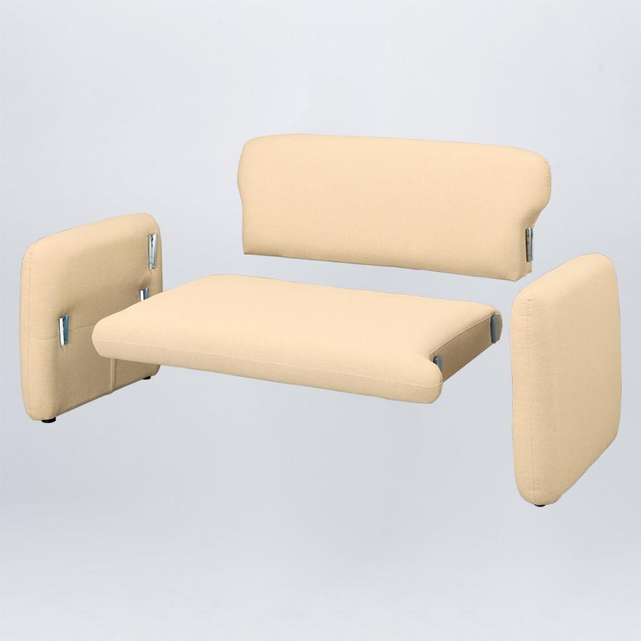 コンパクトソファ ニトリ ニトリ ソファー ソファ 脚元に収納できるコンパクトソファ 布