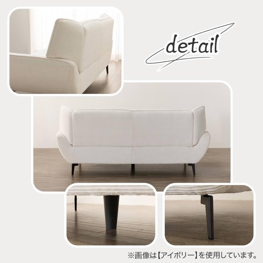 ニトリ（NITORI） 3人掛けソファ 布張りタイプ (MB03 GR) : ニトリ