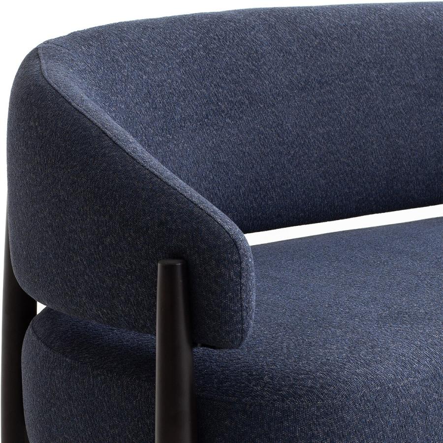 ニトリ（NITORI） ソファー ソファ 布張り1人掛けソファ(AW20 BL