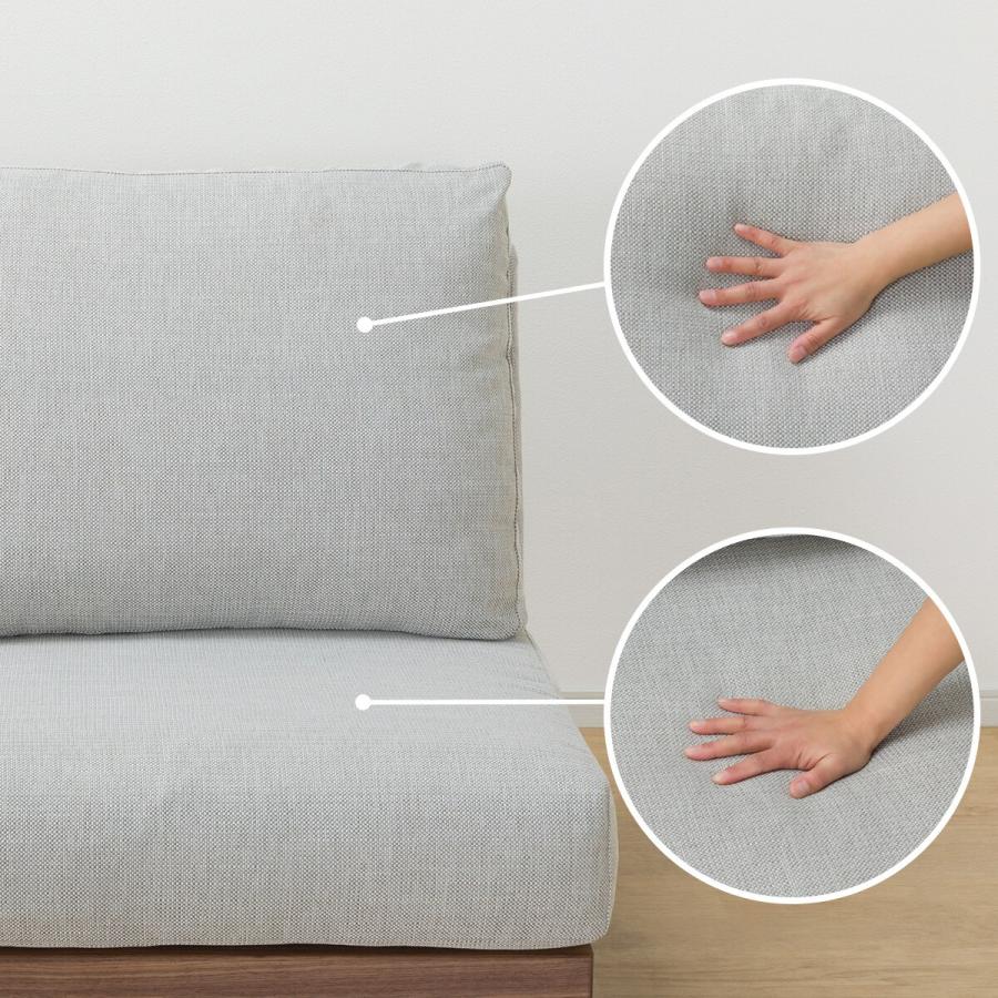 ソファー ソファ 布張りカウチソファセット (FK02) 3人掛け  