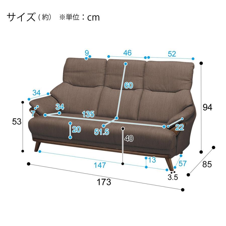 ニトリの1人用布張りソファ(コウテイ3 DBR) - ソファ/ソファベッド