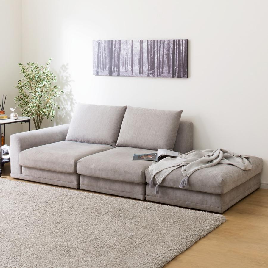 【NITORI ニトリ】 アームレスソファ 布張りタイプ (HM04) ニトリ（NITORI） ソファー ソファ 布張りアームレスソファ(HM04 DGY