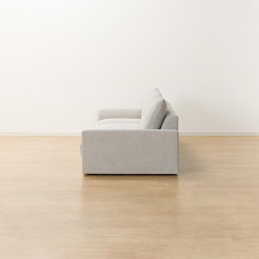 ニトリ ソファー ソファ 3人掛け 布張りローソファ(HM04 MO) 座