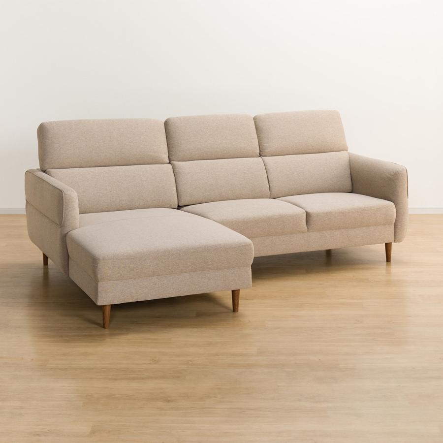 最終価格、送料込み、ニトリソファー収納つき ニトリ（NITORI） ソファー ソファ 布張りカウチソファ(KK026 RC BE) 3