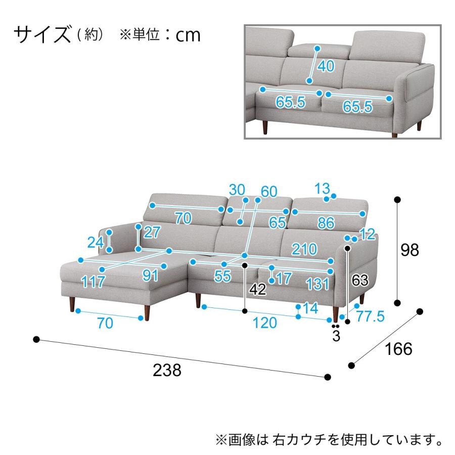 ニトリ ソファー ソファ 布張りカウチソファ(KK026 LC GY) 3人 ニトリ ソファー ソファ 布張りカウチソファ(KK026 LC GY) 3人