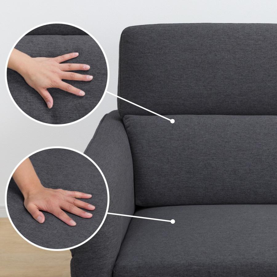 ニトリ カウチソファ 布張りタイプ (KK026 LC GY) ニトリ（NITORI） ソファー ソファ 布張りカウチソファ(KK026 LC DGY