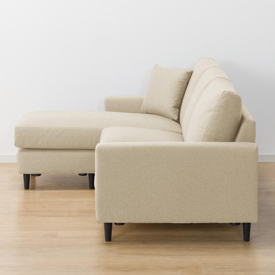 ニトリ 傷・汚れに強い布張りカウチソファ(CS02 Nシールド H BE