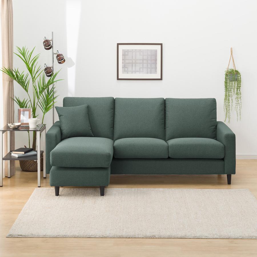 ニトリ（NITORI） 布張りカウチソファ(CS02 H DGR) : ニトリ Yahoo!店