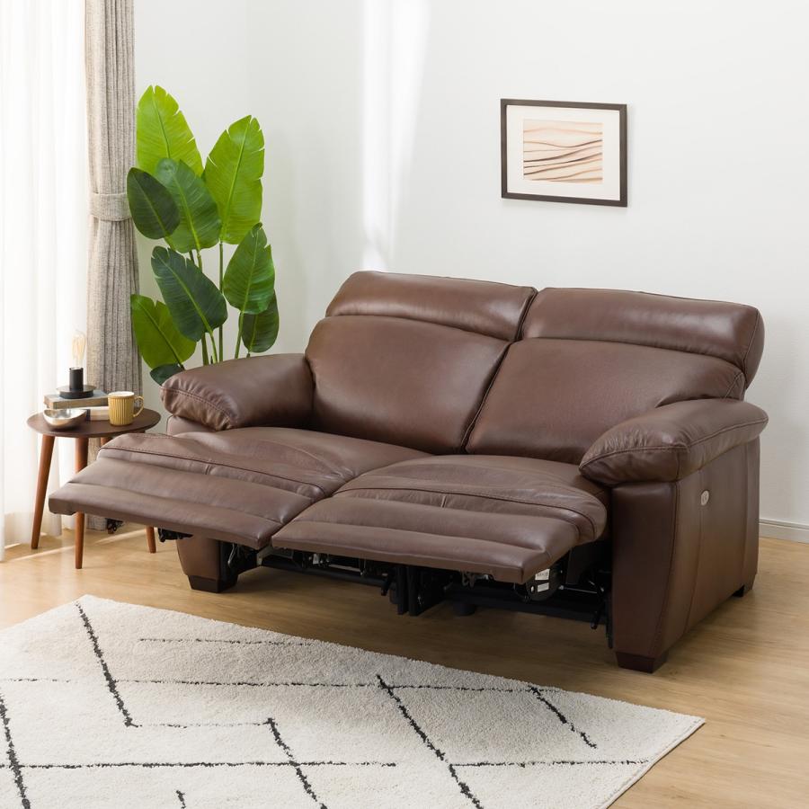 ニトリ 2人用本革ソファー ニトリ ソファー ソファ 2人掛け 本革ソファ(Z278KD BR