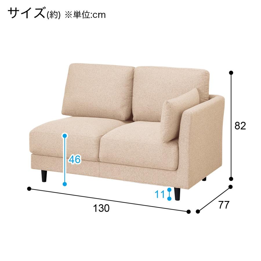 【ニトリ】肘掛けあり　180cm 長ソファ　(送料無料) 楽天市場】一人暮らしに最適なコンパクト片肘カウチソファ