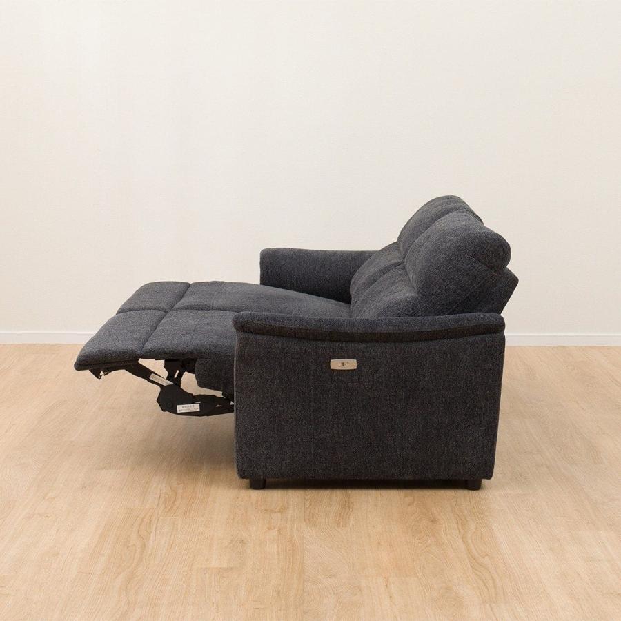 新品　ニトリ3人掛け布張り電動リクライニングソファ(KK6133 LGY) ニトリ 3人掛け電動布張りリクライニングソファ(KK6133 BE