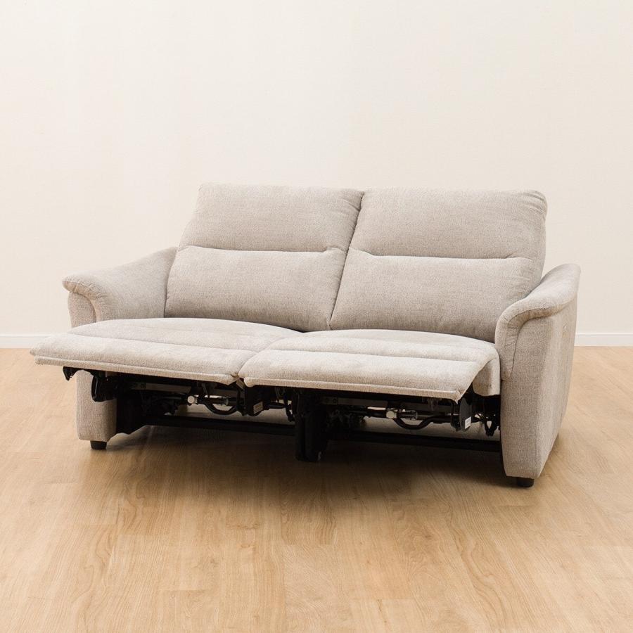 【sayu***】ニトリソファ① 3人掛け電動布張りリクライニングソファ(KK6133 DGY) | ニトリ